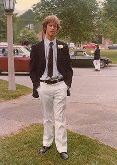 Peter Schroer ’79 at his Hotchkiss graduation